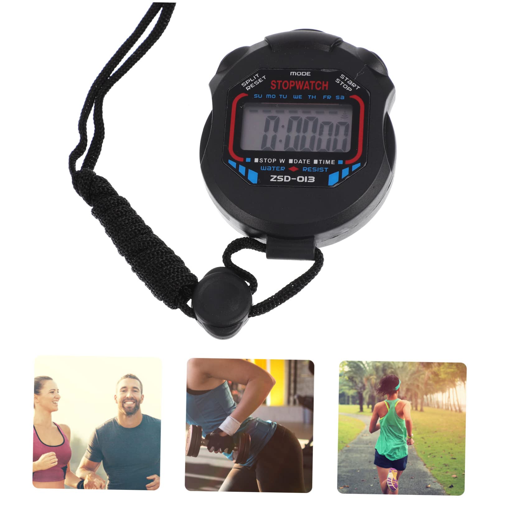 SUPVOX 12pezzi Cronometro Con Allarme e Display Lcd Timer Per Allenamento Fitness e Arbitraggio Per e Adulti
