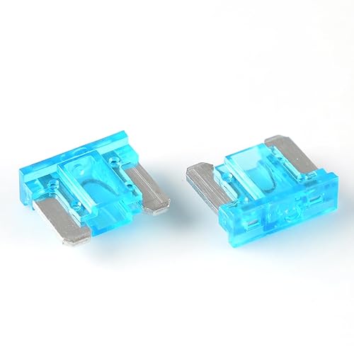 Miniatura 2 de (25 piezas) Mini fusibles de coche de perfil bajo de 15 amperios, fusibles automotrices de 15 A, fusibles de repuesto automotriz, fusible de hoja