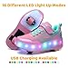 Wooowyet LED Roller Skate Shoes for Kids Boys Girls Light Up Fashion Sneakers Wheels Roller Shoes Wheeled USB Rechargealbe Pink Little Kids Size 11