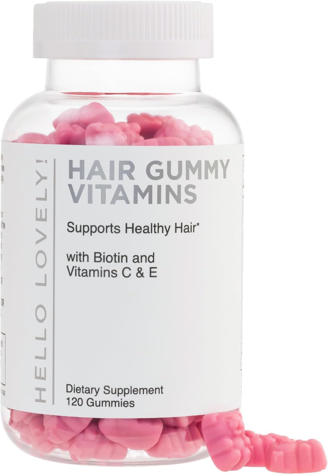 Hair Vitamins Gummies for Hair Growth - Hair, Skin & Nails Beauty Complex with 5000 mcg Biotin per Serving - Supports Thicker, Stronger, Radiant Hair for Women & Men - Berry Flavor - 120 Gummies