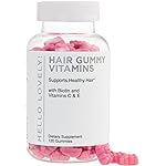 Hair Vitamins Gummies - Biotin 5000 mcg with Vitamin E, C & Zinc, Hair Growth Vitamins for Women & Men - Stronger, Beautiful Hair, Skin & Nails Supplement, Non-GMO & Gluten-Free - 120 Gummy Bears