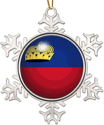 Vista 120 de Bandera de Kenia, adornos colgantes para árbol de Navidad, copo de nieve nacional, adorno de metal, recuerdo de Navidad, regalo de Kenia, decoración