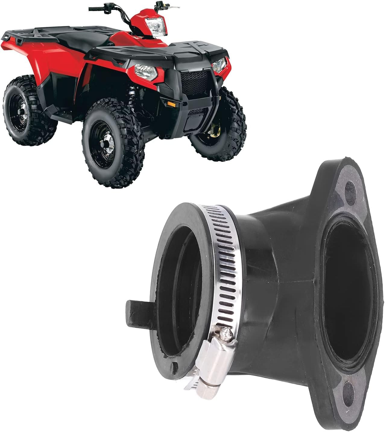 Giunto del Collettore di Aspirazione del Carburatore Aramox, Cuffia del Collettore di Aspirazione del Carburatore 3085809 Sostituzione per Sportsman 500 HO 2001‑2013