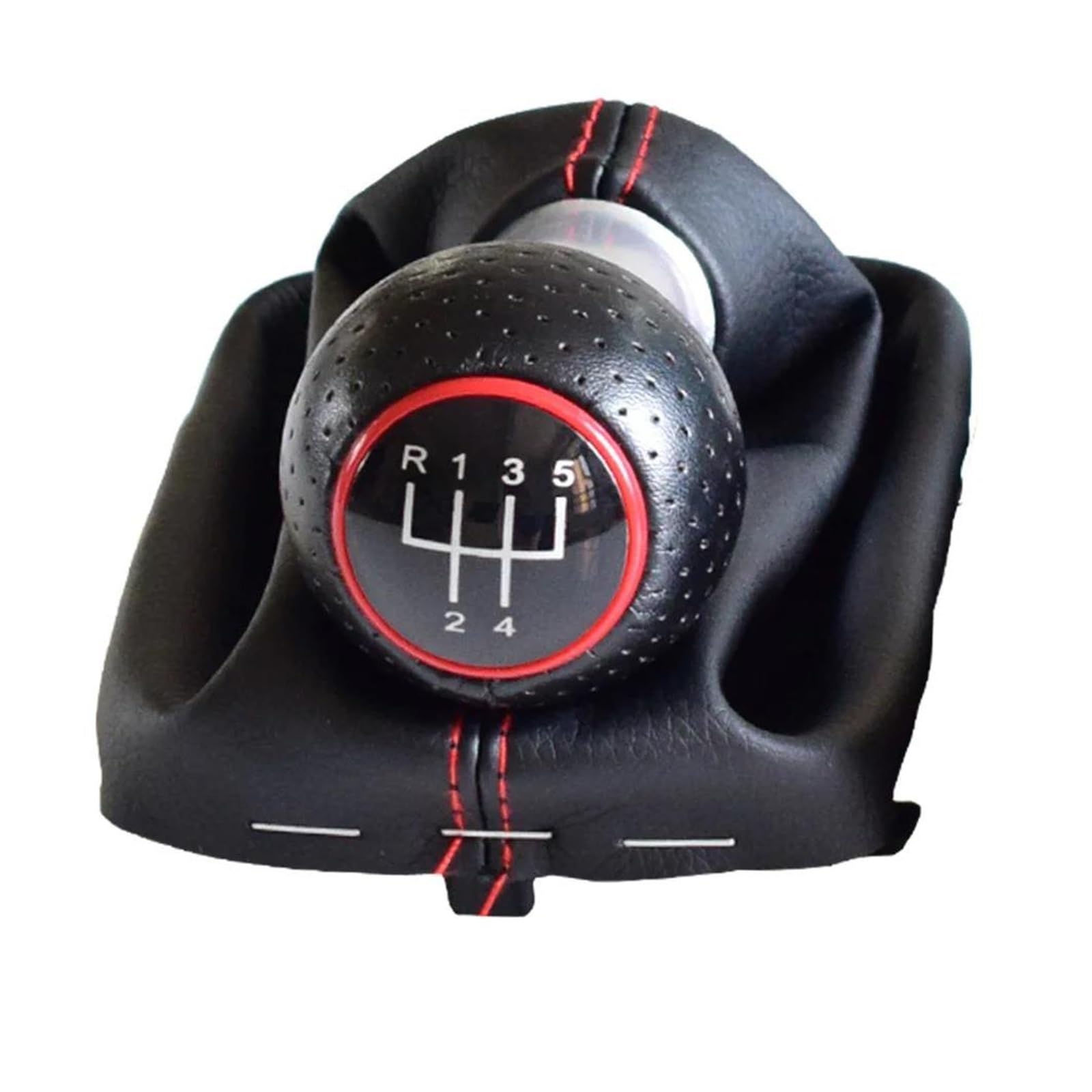 Uifcog For 5 Speed Gear Shifter Knob For Audi A3 S3 2001-2003 Manual 5 6 Speed Gear Shift Shifter Lever Knob Interior Decorate(For 5 Speed)
