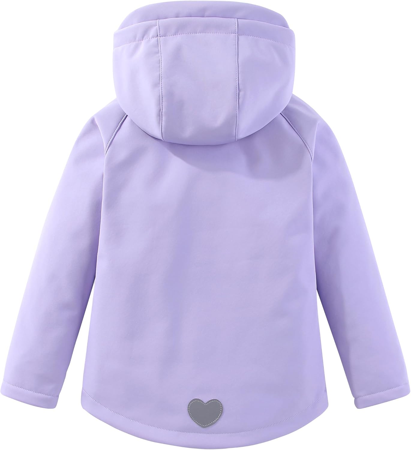 M2C Girls Hooded Fleece Lined Windproof Softshell Windbreaker Jacket - Image 2