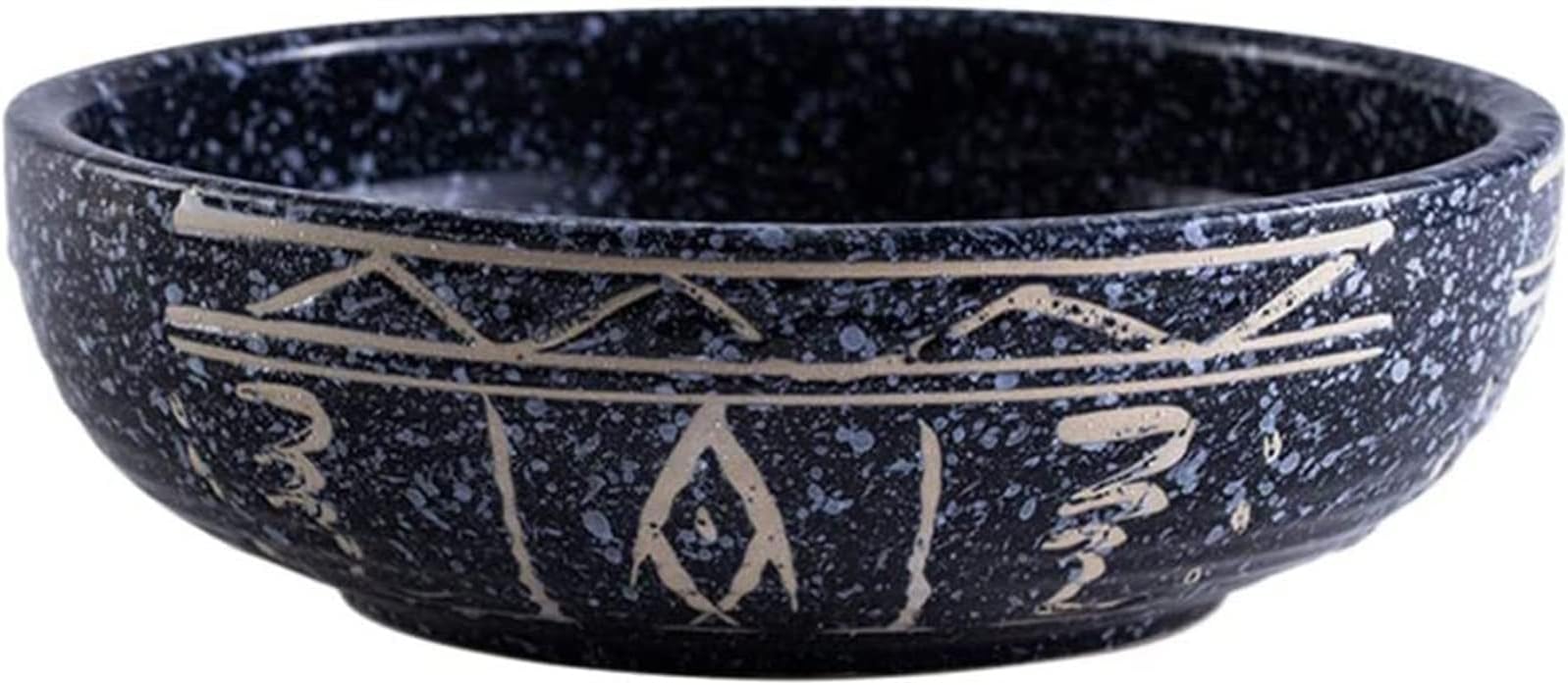 Japanese Ramen Bowl Large Porcelain Ceramic Bowl Japanese Soup Bowl Noodle Bowl for Udon Soba Pho Noodles salad bowls (Color : A, Size : 23cm)