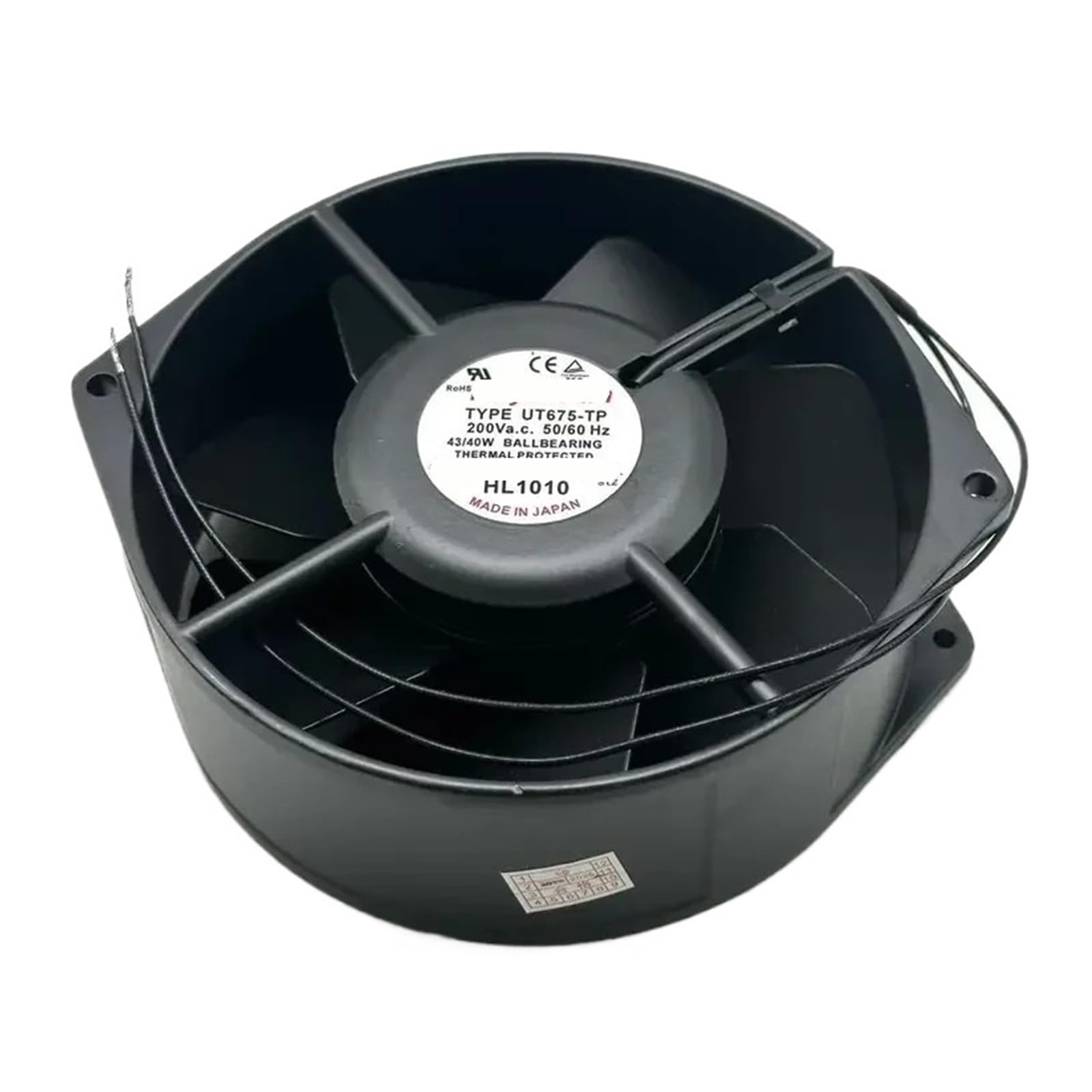 NACODLUL UT675D-TP AC 200V 43/40W 172x150x55mm Cooling Fan
