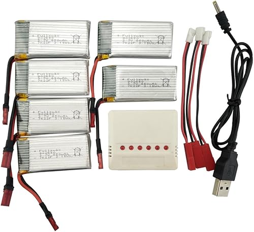 Fytoo - Accesorios para helicóptero (3,7 V, 850 mAh, 1 cable de carga y línea de conversión para SYMA X56 X56W X54HW plegable Quadcopter Parts