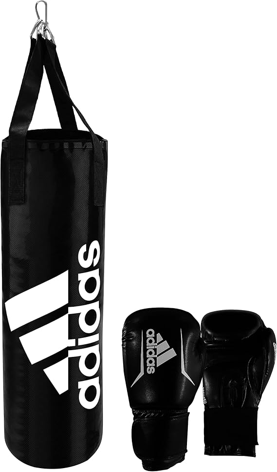 Adidas Boxing, Kit de Boxeo Completo, Saco Reforzado, Costal de Box