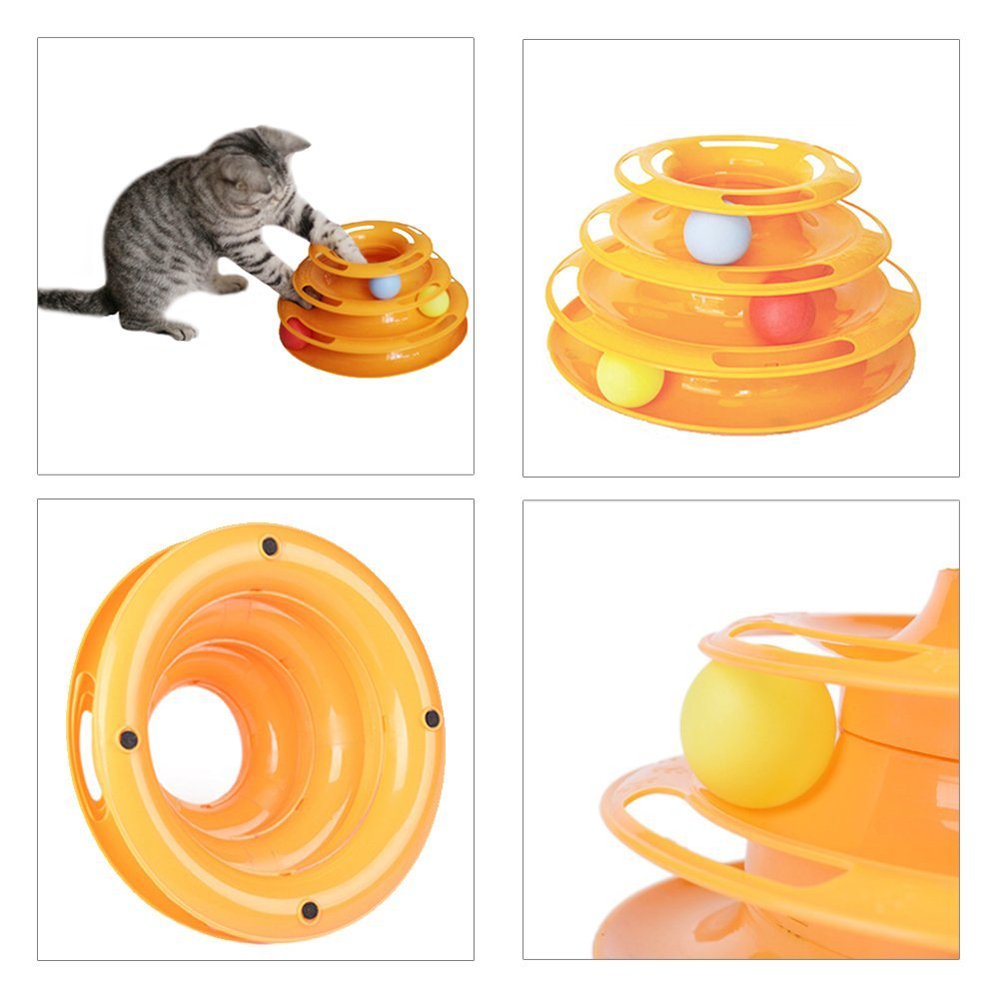 Amazon | ネコちゃん夢中！ ねこ 猫 おもちゃ ぐるぐるタワー