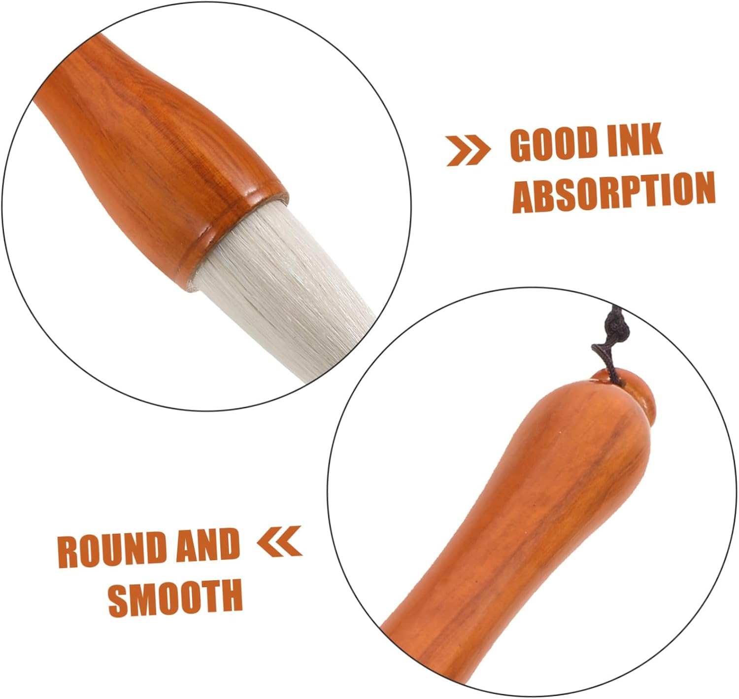 Gatuida Chinese Calligraphy Brush Portable Fine Tip Painting Brush Lightweight Soft Hair Suitable for Beginners Artists Professionals for Watercolor Drawing and Sumi Ink Art