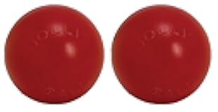 2 Pack of Push-N-Play Ball Dog Toys, Red, 6-Inch