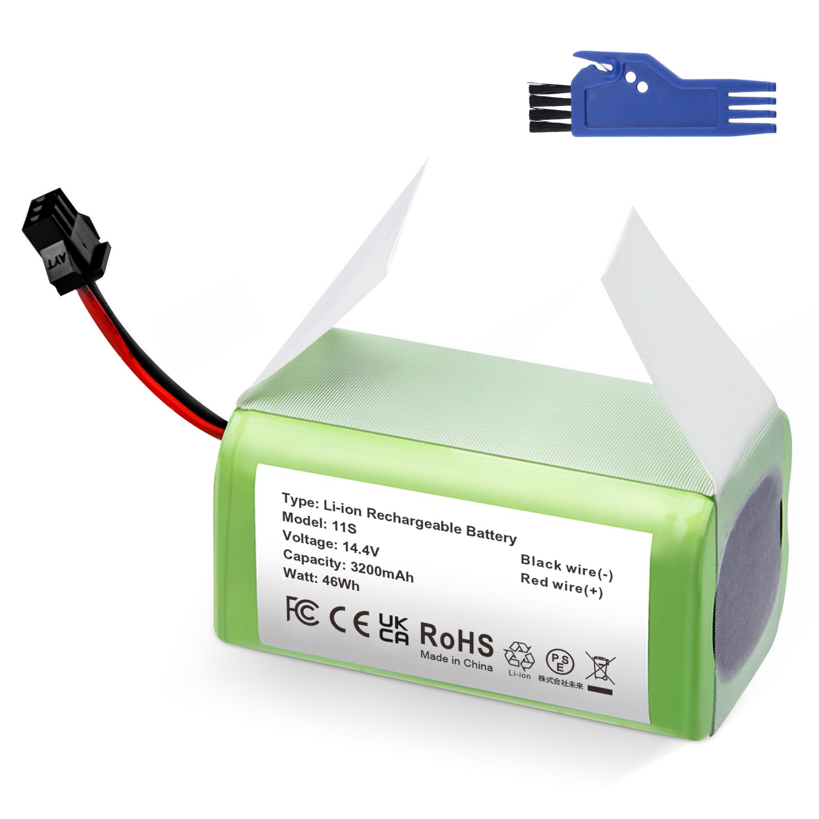 Batteria Li-ion 14.4V 2600mah Per Ecovacs Deebot N79, Eufy RoboVac - Ricambio TOPHINON - Foto 12
