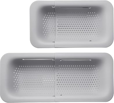 Collapsible Sink Colander Strainer Basket,Extendable Strainer Saver Portable Drainer Over Sink - Wash Vegetables and Fruits, Drain Cooked Pasta and Dry Dishes