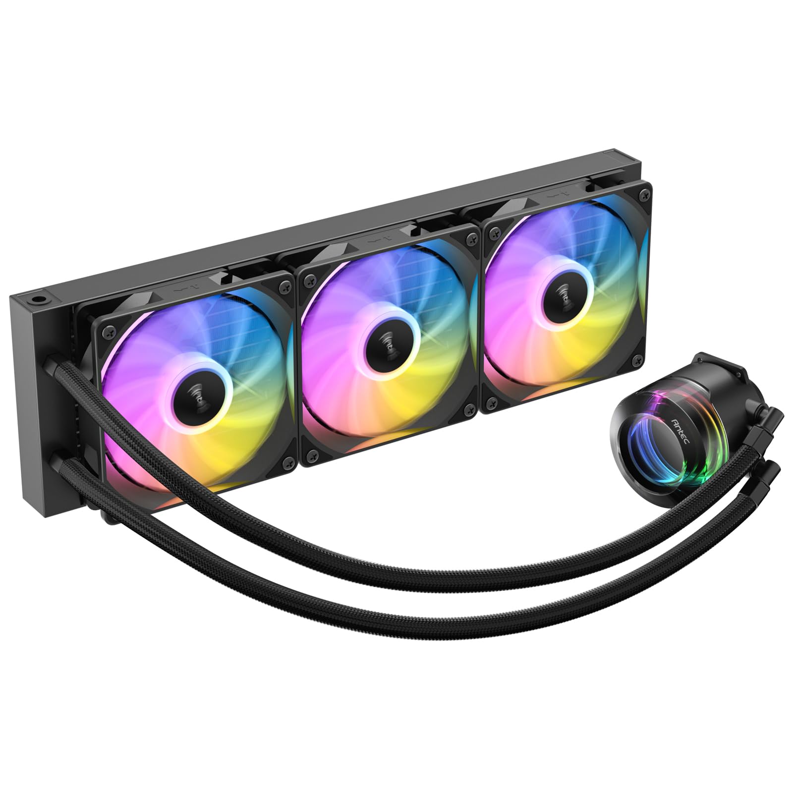 Kit+Refrigeración por Agua + AIO + Antec+Vortex + Lum+RGB+-+360mm + %28negro %29
