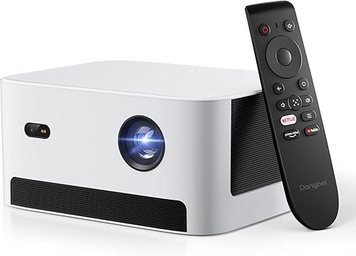 Dangbei Neo Smart Projector, proyector portátil con licencia oficial de Netflix con WiFi y Bluetooth, proyector de película compacto nativo 1080P,