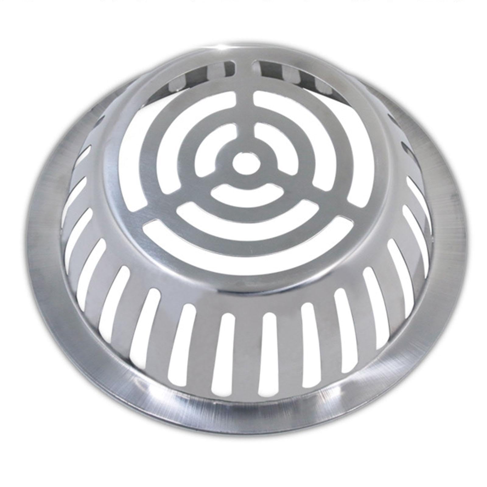 Puxzyax Silver Drain Roof Dome Drain Downspout Cover User Friendly Installation Process Ensures Effective Management Outdoors Stainless Steel Roof Dome Outdoor, 178Mm