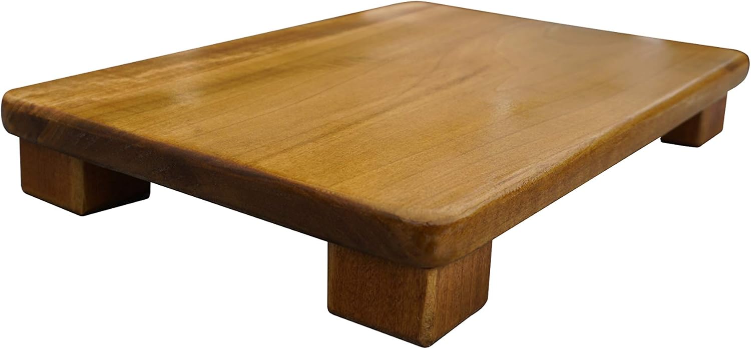 Foot Stool, 2" Tall, Poplar, (Made in The USA) (2" Tall Sq