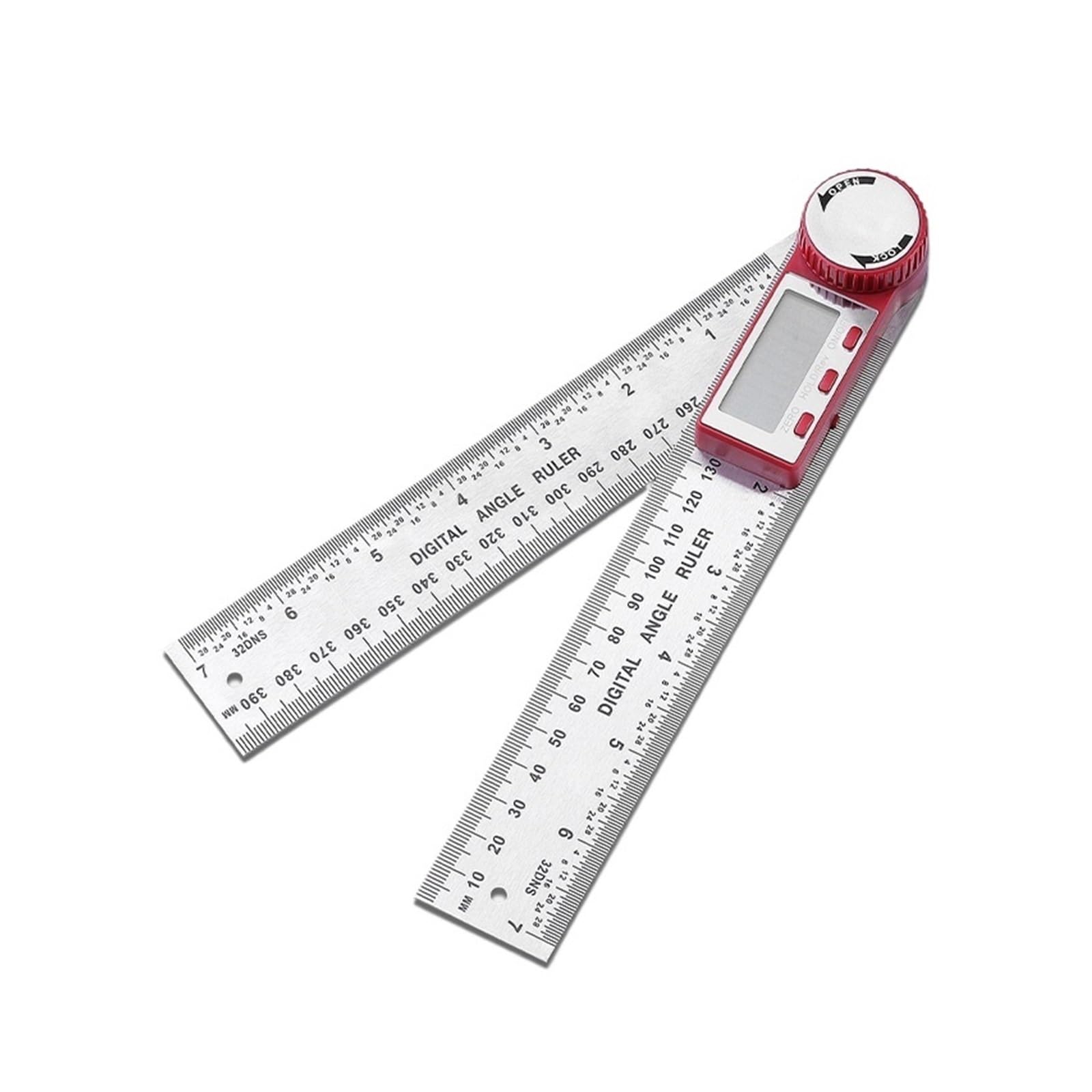 Bnvewr 1 Digital Angle Finder, Digital Angle Finder Protractor Precision Electronic Measuring Tool Woodworking Ruler 90 Degree Industrial Gauge,Inclinometer(200Mm)
