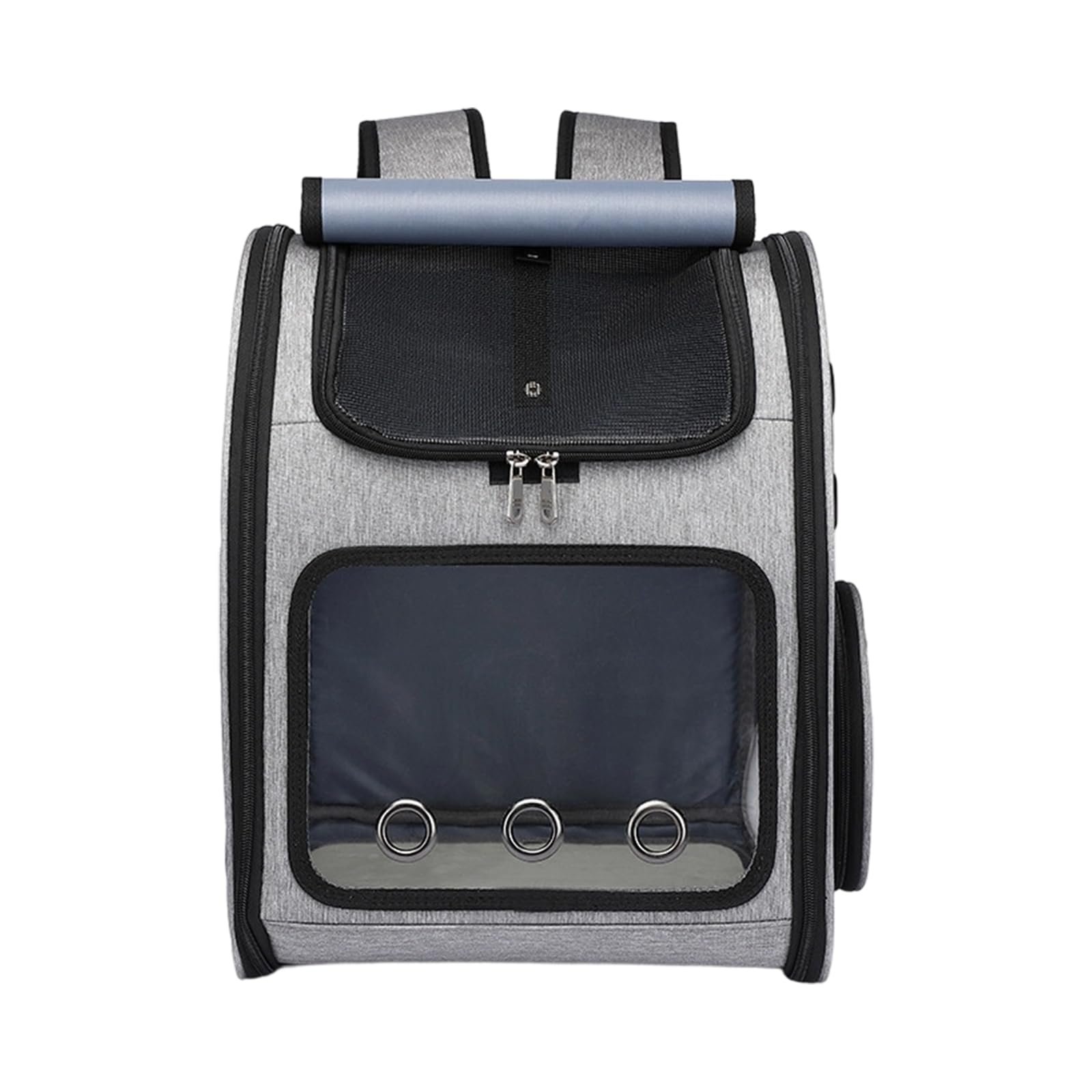 Mochila de viaje resistente para mascotas con vista panorámica y correas ajustables para gatos, perros pequeños, excursiones al aire libre, mochila para mascotas