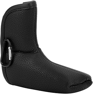 ゴルフヘッドカバー マグネット開閉式 スロット付き L字型 防水 パターカバー ヘッドカバー PU製 マグネット開閉式 L字型