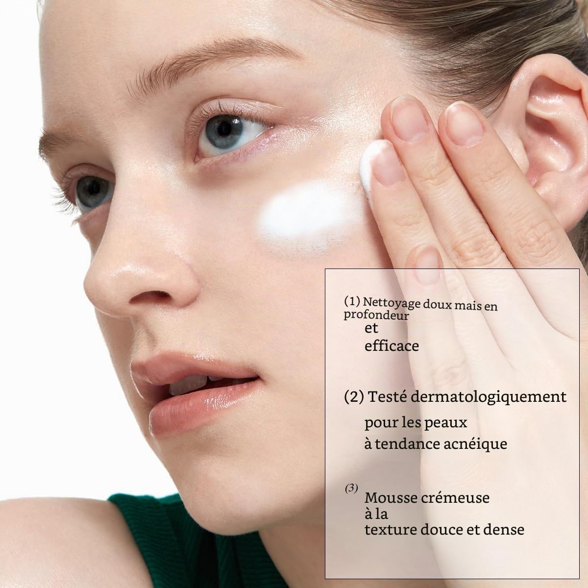 ROUND LAB Nettoyant apaisant pour le visage au pin Cica (150 ml), rafraîchissant pour la peau, avec acné, mousse douce, pour un nettoyage en profondeur et un soin des pores, convient aux peaux