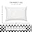 Little Sleepy Head Toddler Pillow with Pillowcase 13x18 - Kids Pillow for Sleeping - Better Neck Support Ergonomic Pillow and Toddler Pillowcase - Best Pillows for Kids (Checkers Black)