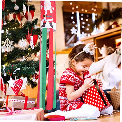 Drapeau de manche à air de Noël décoration e à vent festive lot de 3