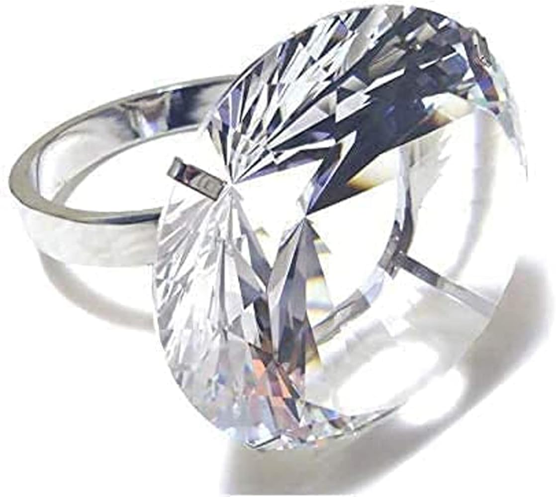 Amazon.co.jp: サプライズリング ダイヤ風 巨大リング 指輪 リング
