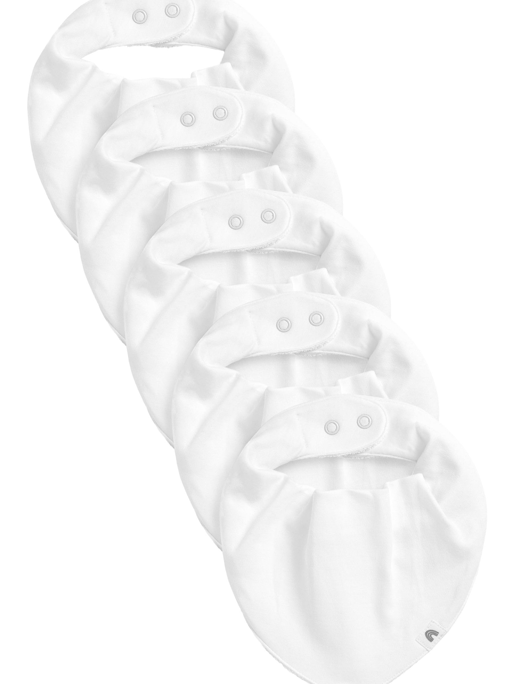 NEXT Baby Lätzchen, 5er-Pack Weiß One