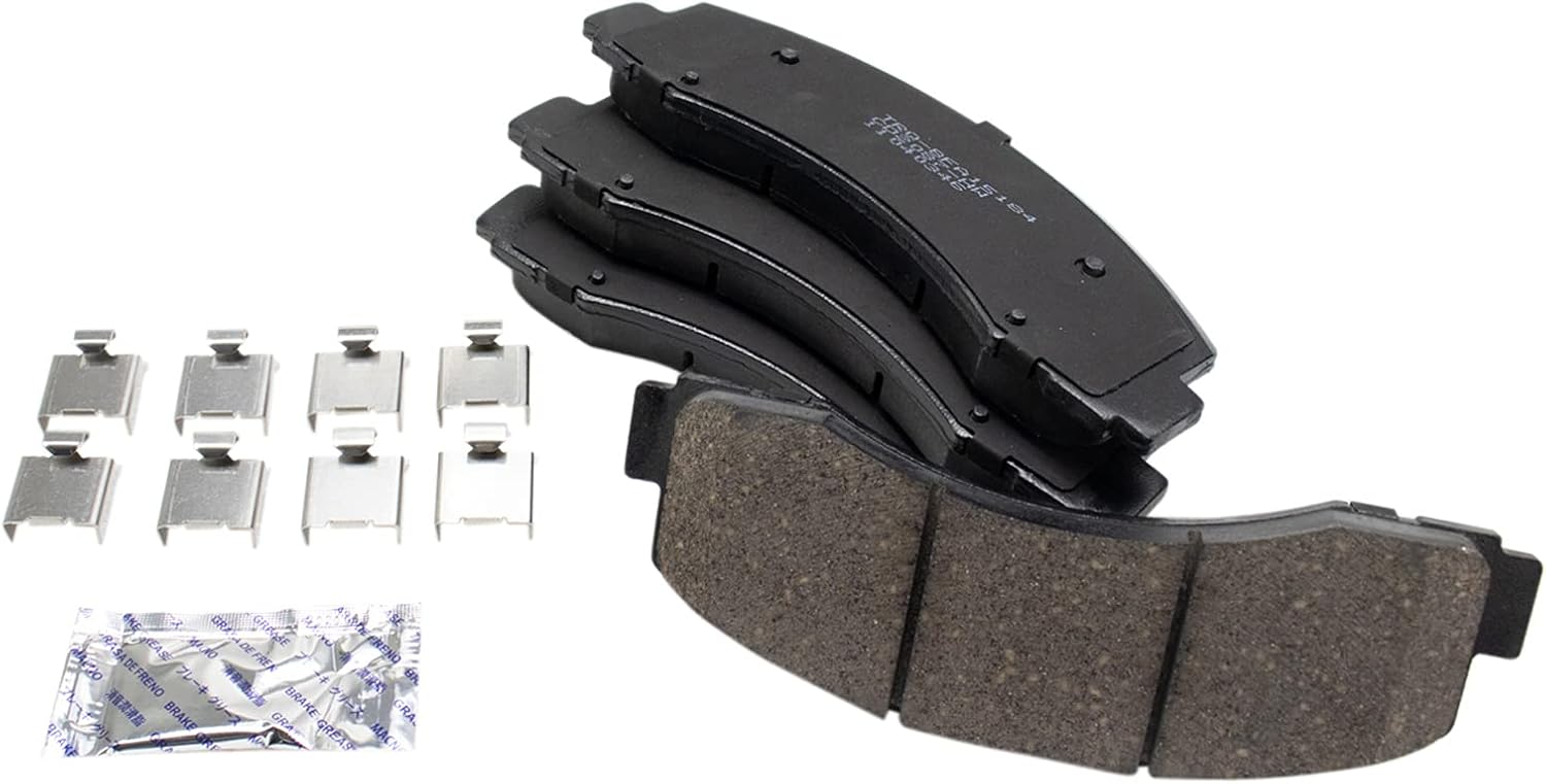 TRQ Front and Rear Brake Pad & Rotor Kit Brake Chemical Kit Brake Pads Brake Rotor Ceramic Vented Compatible with 2018-2020 Ford Expedition F-150 Lincoln Navigator