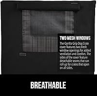 Vista 4 de GORILLA GRIP Fundas para jaulas para perros compatibles con jaulas de perro de Yaxa Basics, todos los lados abiertos, cubierta de privacidad