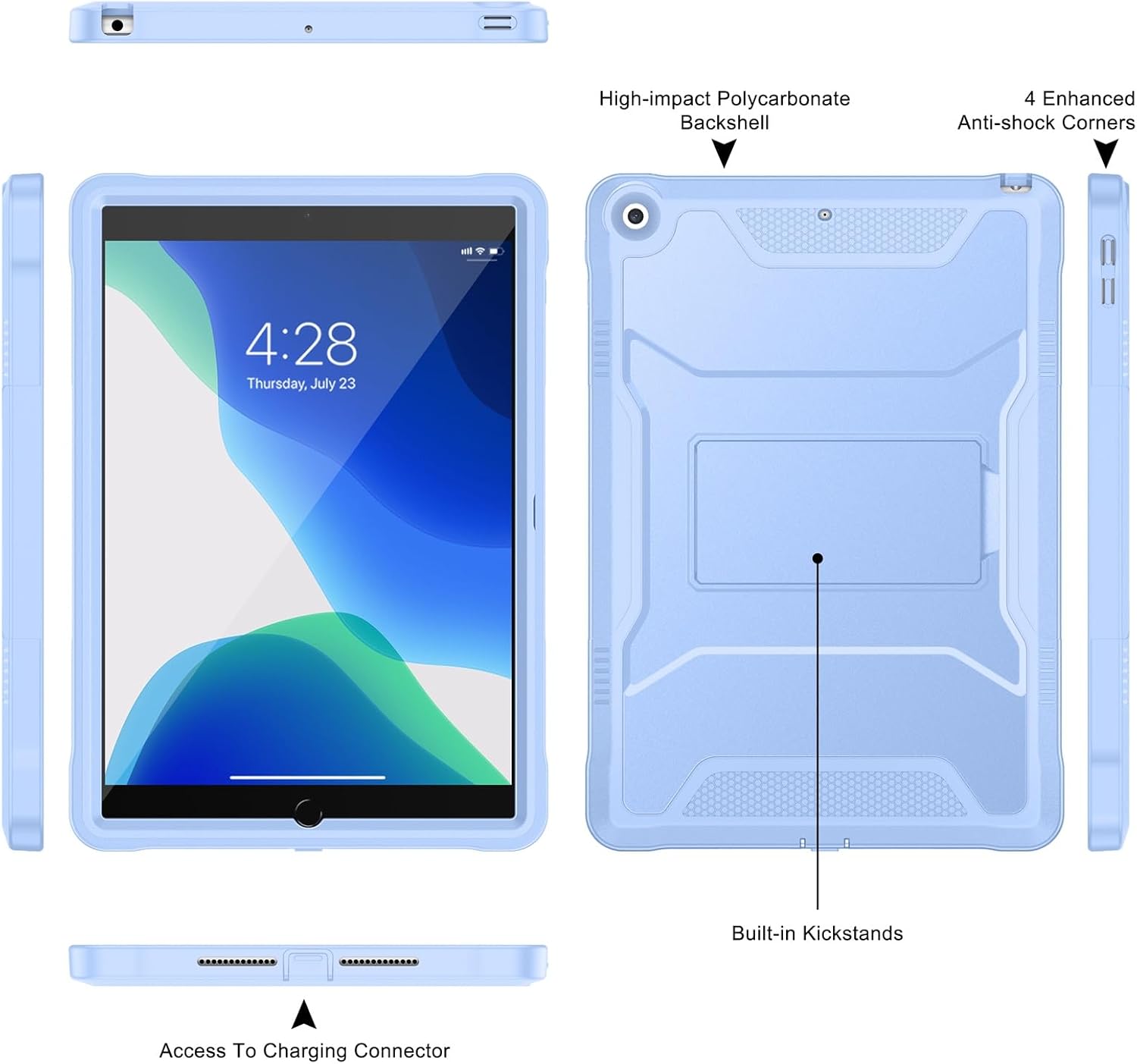  Case for iPad 9th/8th/7th Generation 10.2-Inch - LightBlue thumbnail