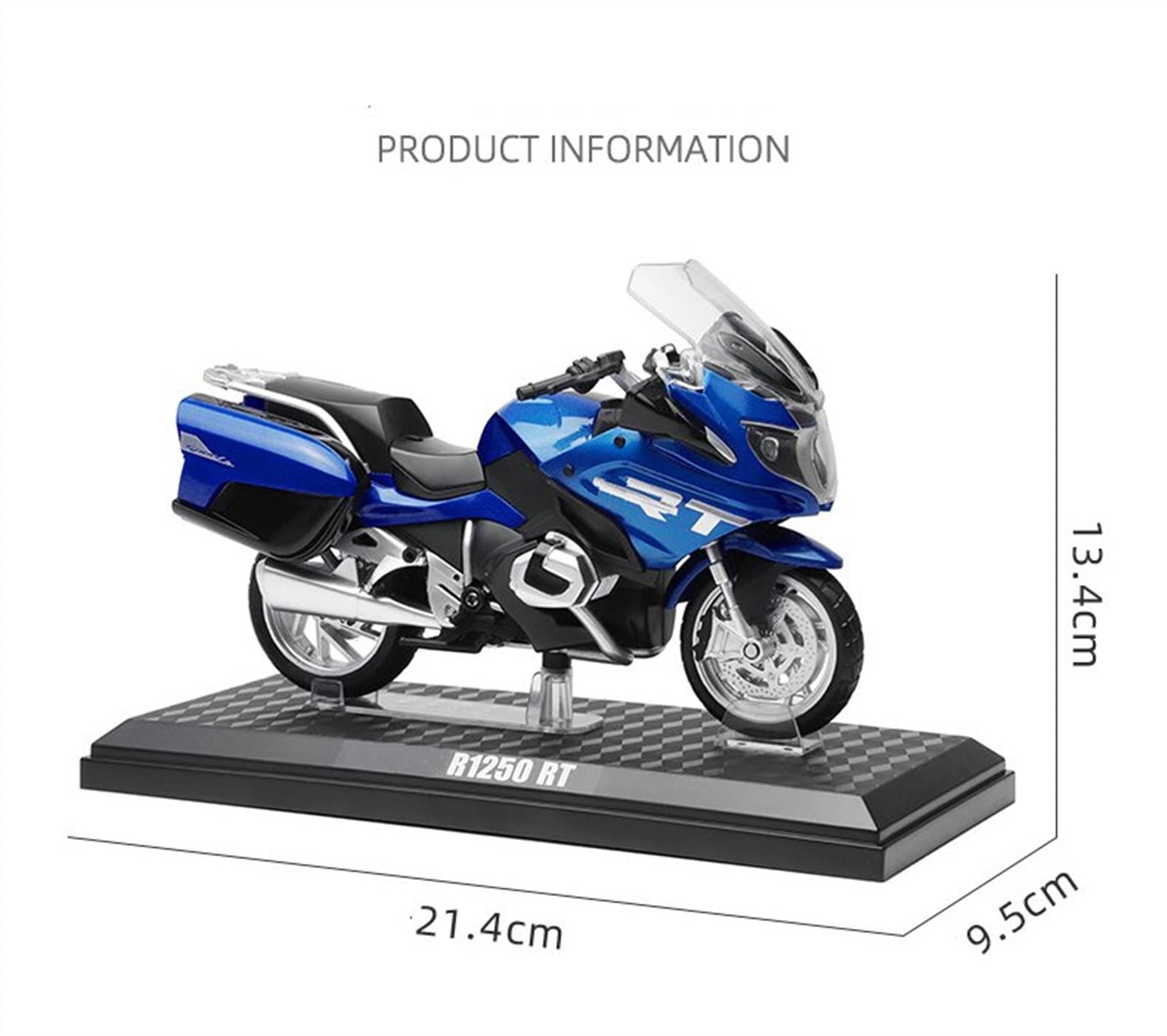 Moto de Juguete para BMW R1250RT Aleación Die Cast Motocicleta Modelo Vehículo De Juguete Regalo Cumpleaños Niños Juguetes Colección 1/12 | Blue with box