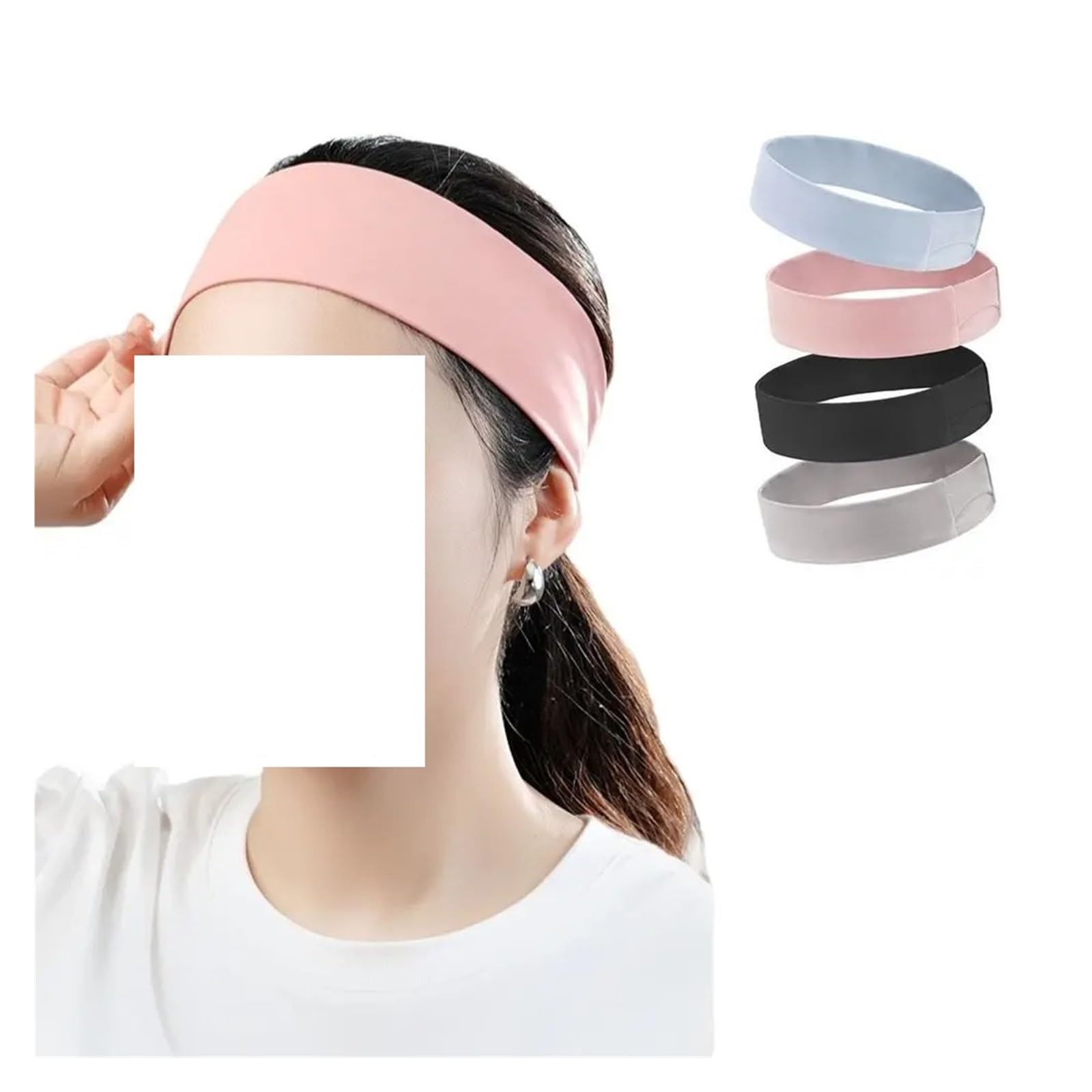 Generico Fasce sportive elastiche, assorbenti del sudore, morbide, design antiscivolo