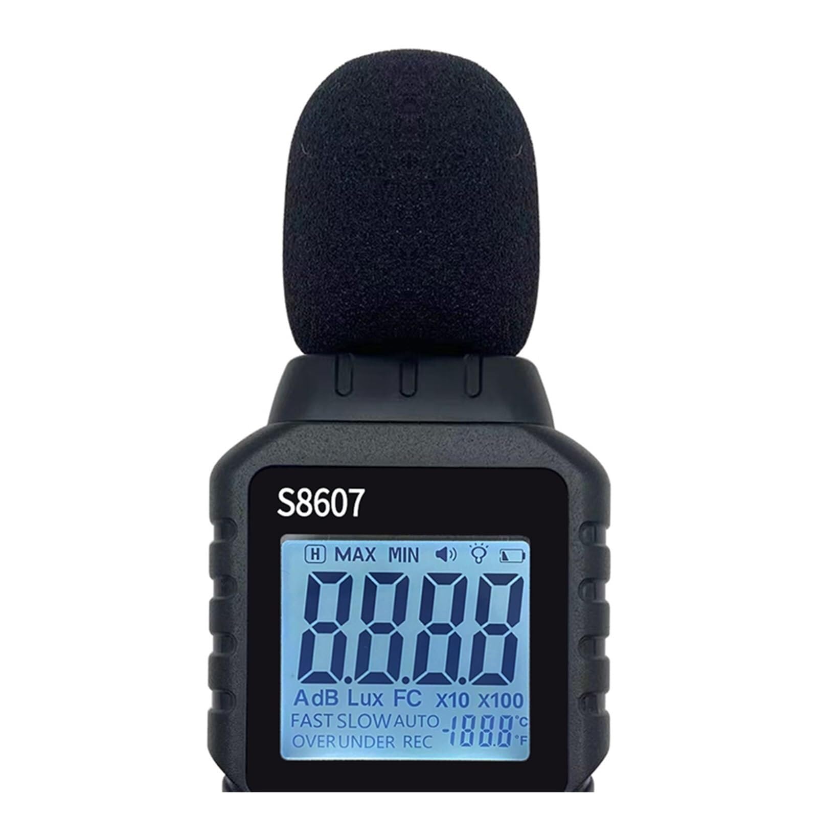 sonómetro, Probador de ruido del medidor nivel sonido digital 30-130 dB
