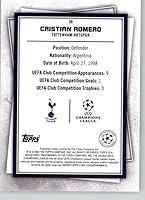 Vista 2 de 2022-23 Topps UEFA Superstars #30 Cristian Romero Tottenham Hotspur Official UCL Soccer Card in Raw (NM or Better) Conditoin