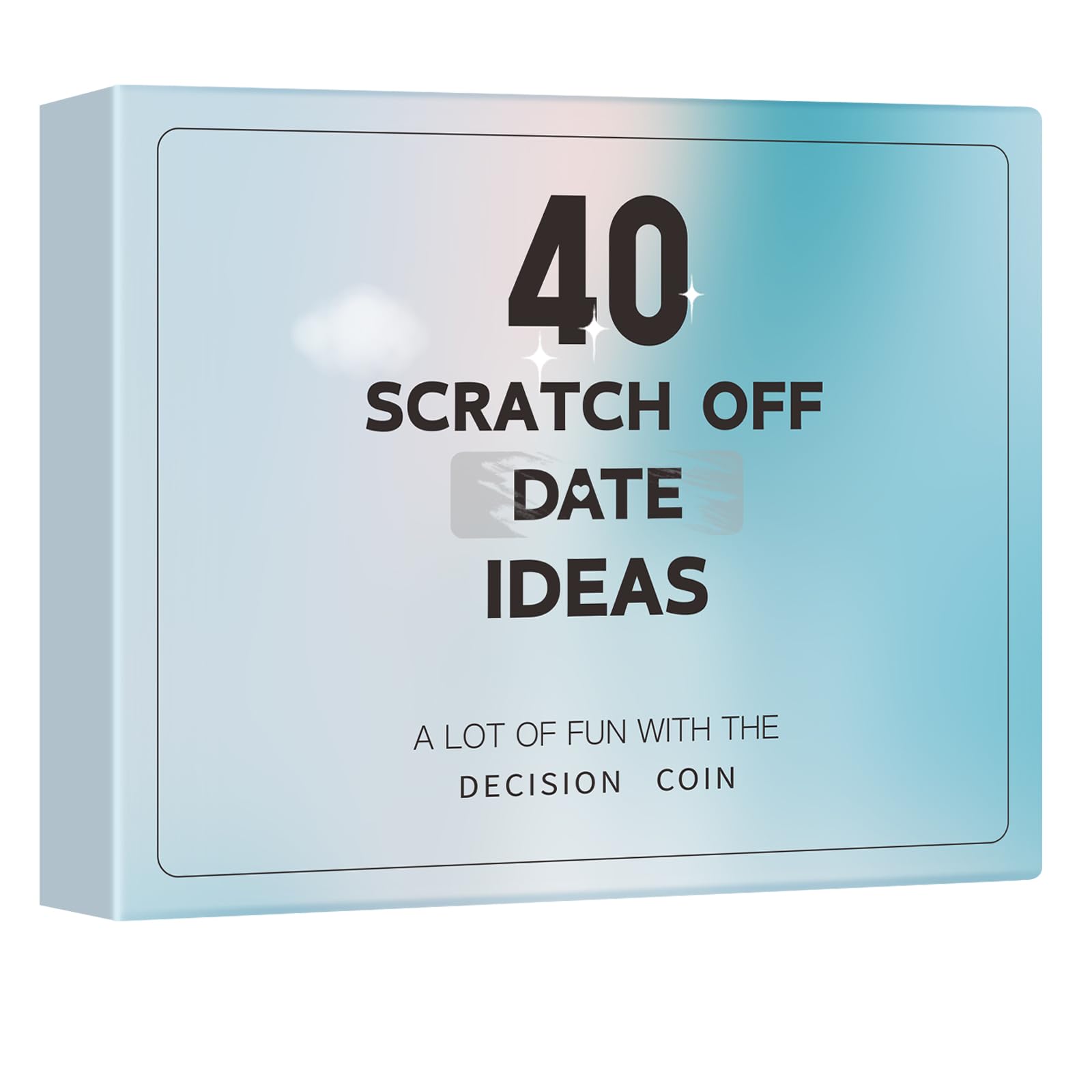 Valentines Day Gift for Her,Him 40 Scratch Off Date Night Ideas Card Games Couple Gifts for Boyfriend, Wife,Husband, Romantic Newlywed and Wedding Birthday for Women