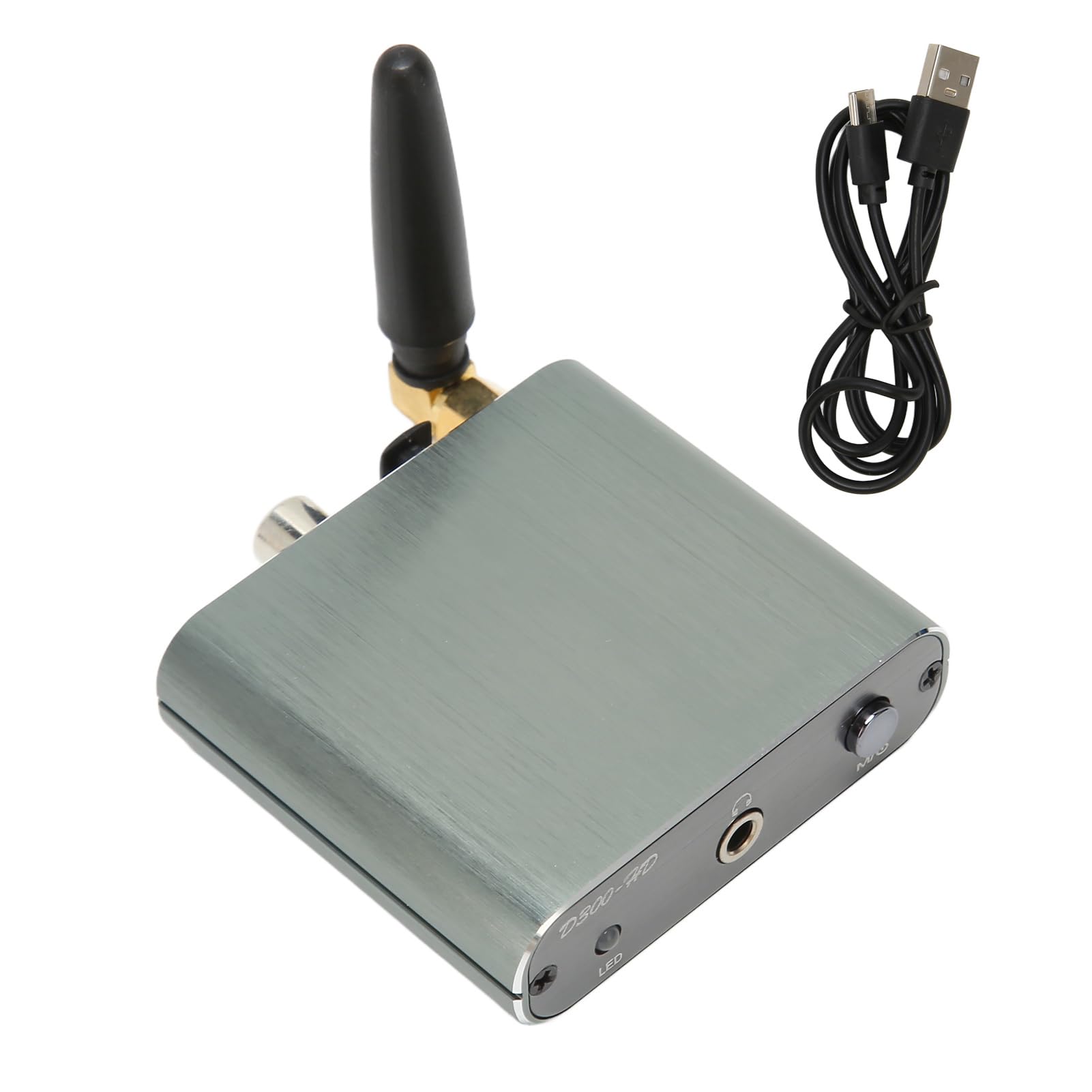 Récepteur BT 5.2, Adaptateur Audio BT pour Système de Diffusion de Musique, Adaptateur Audio sans Fil à Faible Latence AUX Sortie Coaxiale Optique Prise en du Codec APTX,