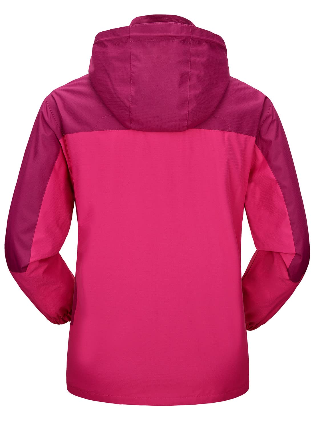 YSENTO Chaqueta de senderismo para mujer, impermeable, ligera, transpirable, con capucha desmontable