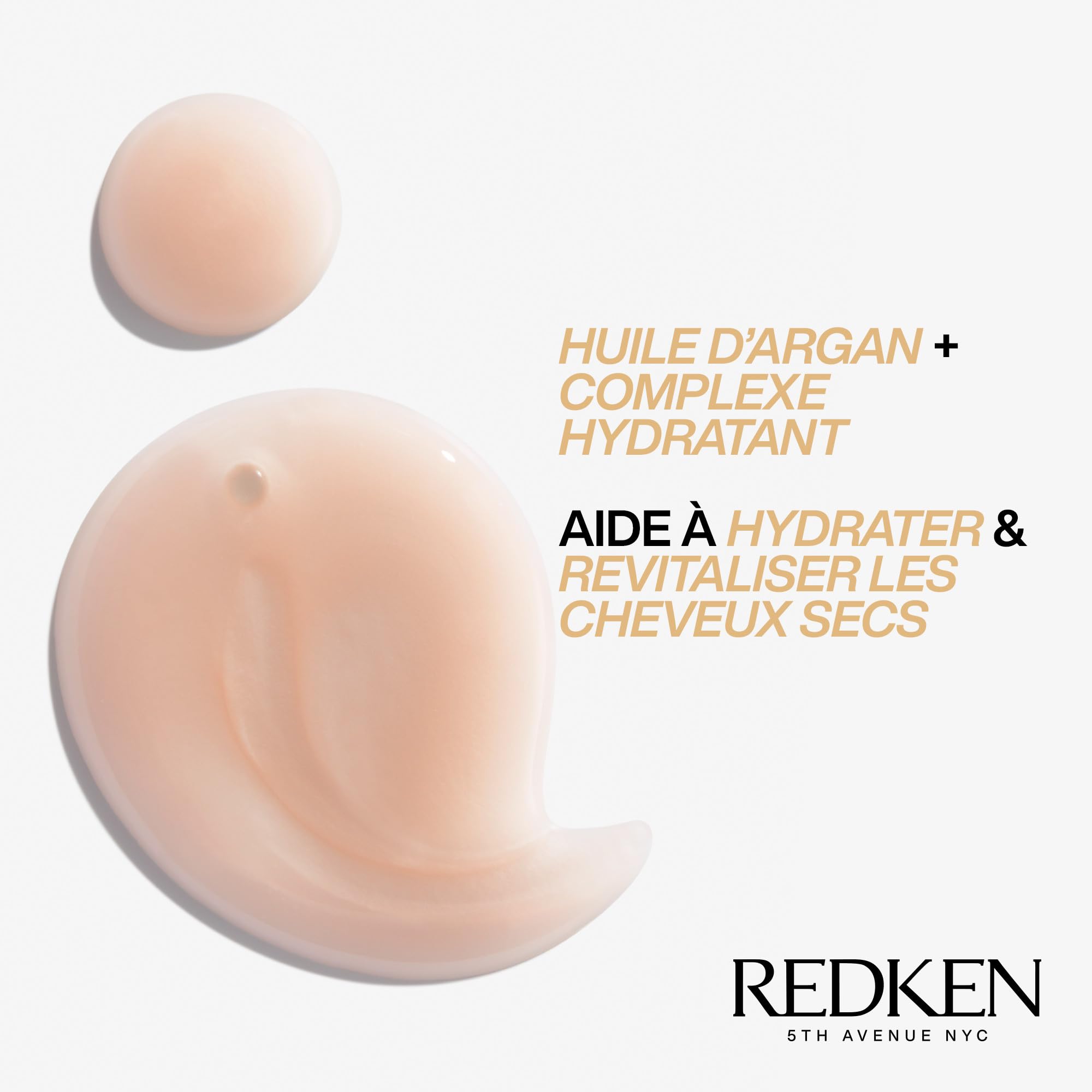 Redken, Shampoing Hydratant pour Cheveux Secs & Sensibilisés, Protéines & Huile d'Argan, All Soft, 500 ml