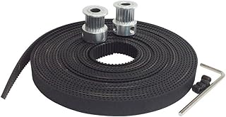 TamBee Gt2 2 Meters Timing Belt and 2 X Aluminum 16t 5mm Pulleys Set for Reprap 3D Printer Prusa i3 Kossel Rostock TAZ MendelMax etc