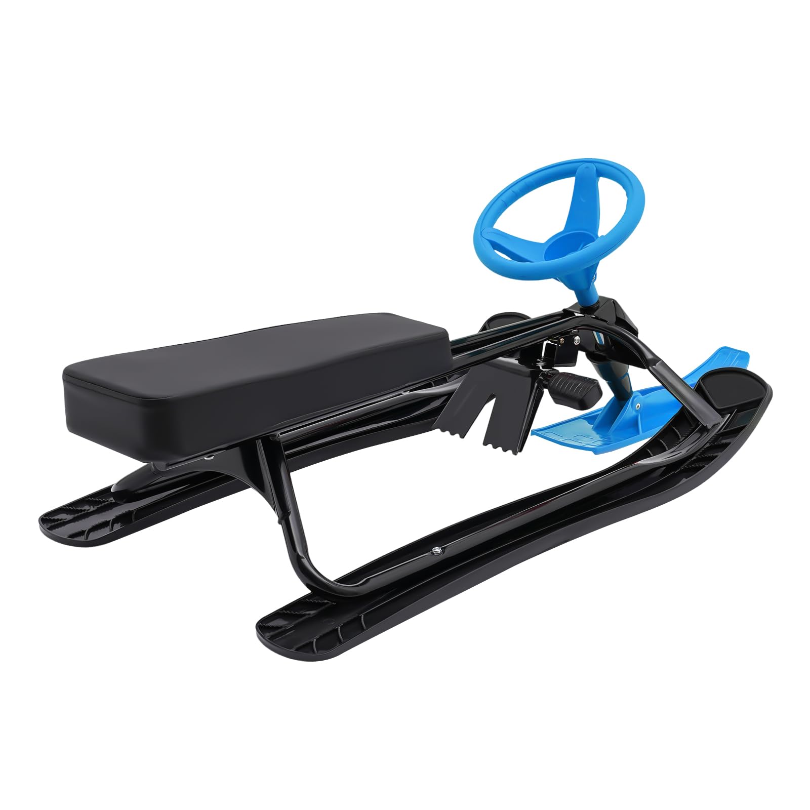 Luge de course, luge directionnelle pour enfants à partir de 3 ans, robuste et résistante au gel, légère et maniable, capacité de charge 100 kg, 114 × 50 × 38 cm