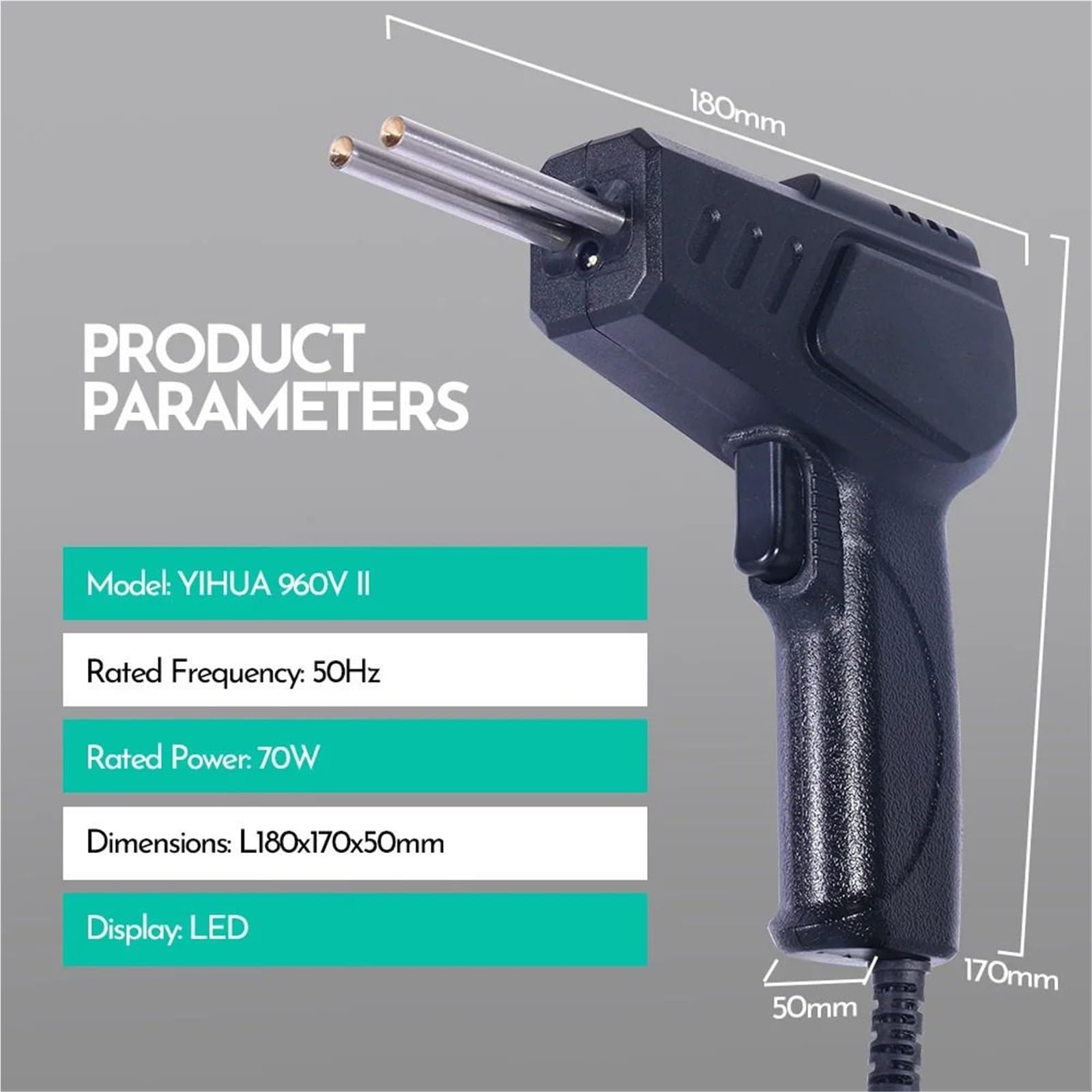 Soudeuse Plastique Pistolet de soudage plastique, fer à souder, agrafes, soudeur plastique, kit d'outils de réparation de pare-chocs de voiture, pistolet de soudage, outils de garage(Se1)