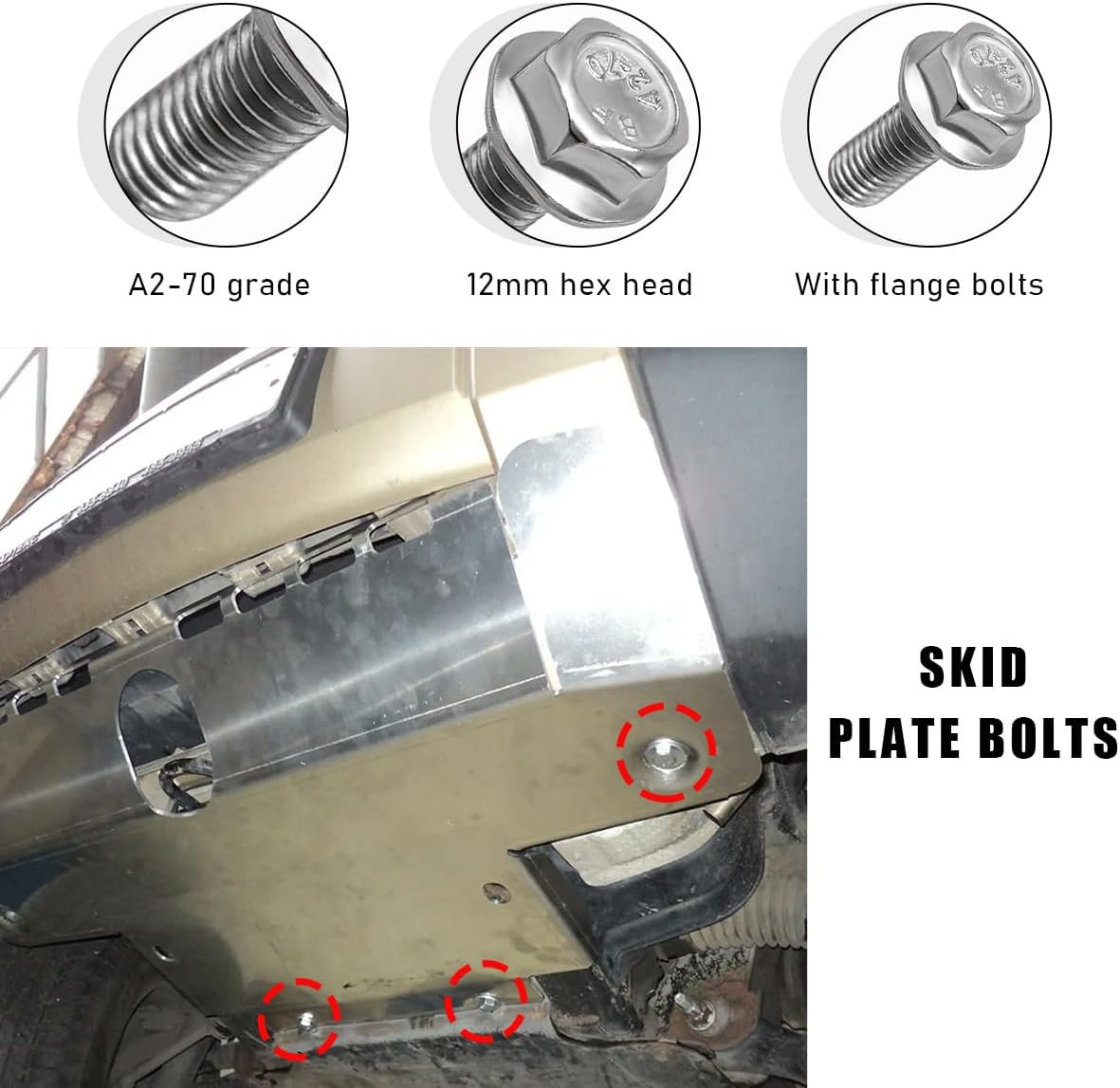 4PCS Car Top Front Skid Plate Bolts, သံမဏိ Malaysia Ubuy