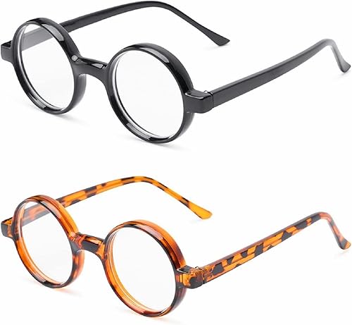 The Wizard, Gafas de lectura redondas estilo Nerd, lectores totalmente redondos, tortuga negra y marrón
