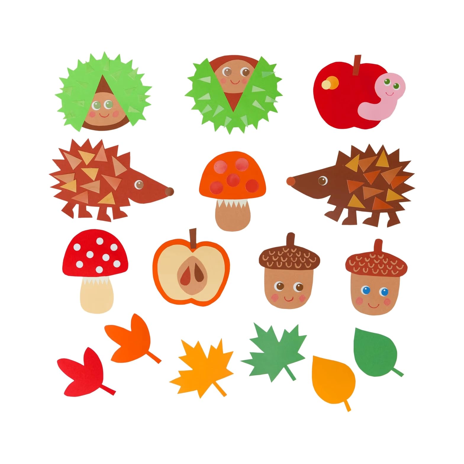 HABA Kinder Bastelset Kastanienkumpel – Erstes Schneiden & kreatives Basteln für Kinder ab 3 Jahren – Herbstliche Deko-Ideen für Kindergarten & Zuhause