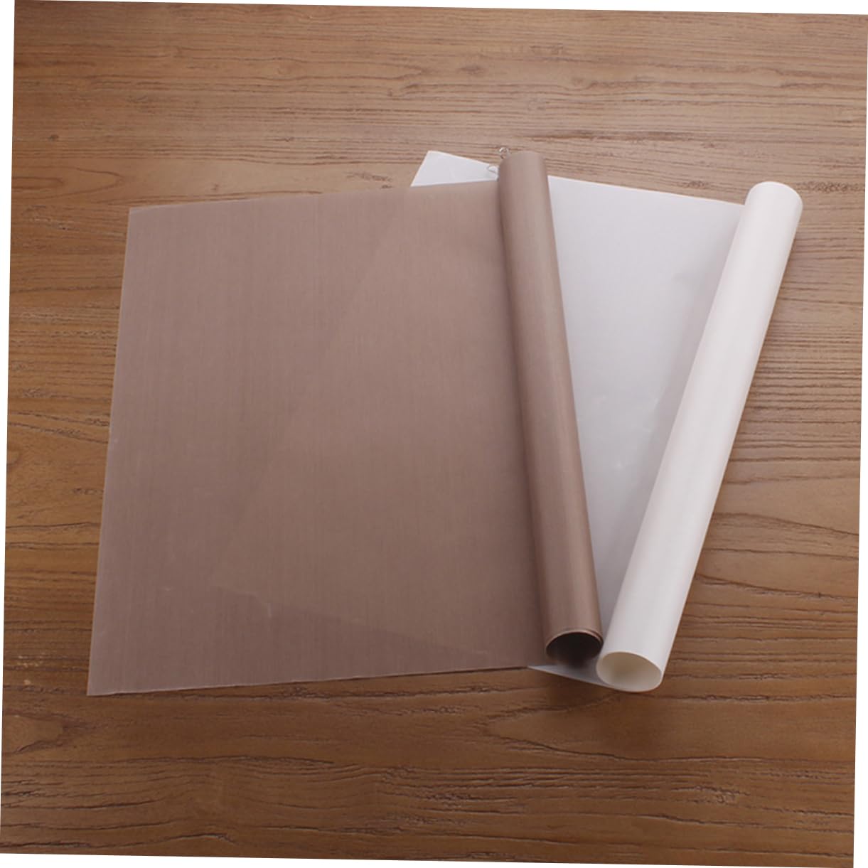 9piezas Alfombrillas Para Hornear Antiadherentes Reutilizables Resistentes Altas Temperaturas Revestimiento Para Cocción y Bbq Color Marrón