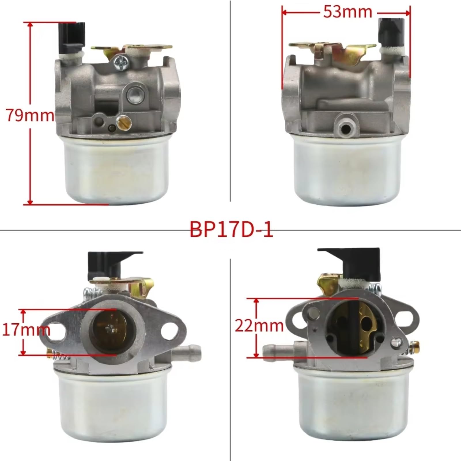 Carb Plunger Diaframma Parti di Ricostruzione Carburatore Per Tosaerba Per Briggs Per Stratton Per Quantum 498965 498965 494216 493422 49494971 698056 698056 BP17D-1 Prato