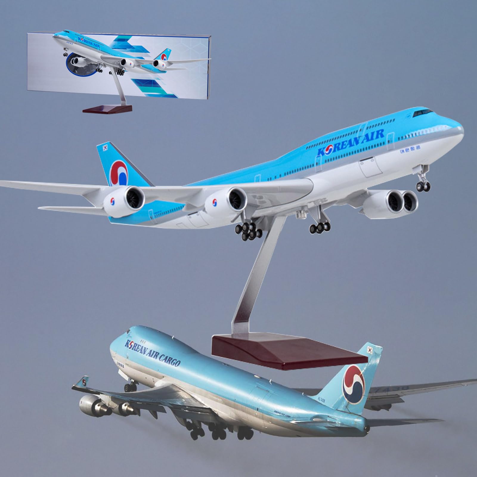 Amazon.co.jp: 18.5インチ 1:150スケールモデル 飛行機 韓国